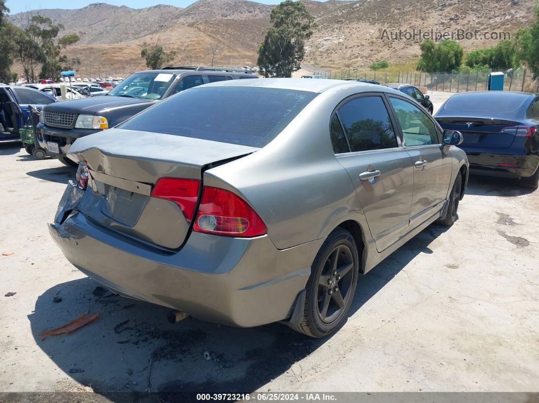 2008 Honda Civic Lx Gray vin: 2HGFA16568H515724