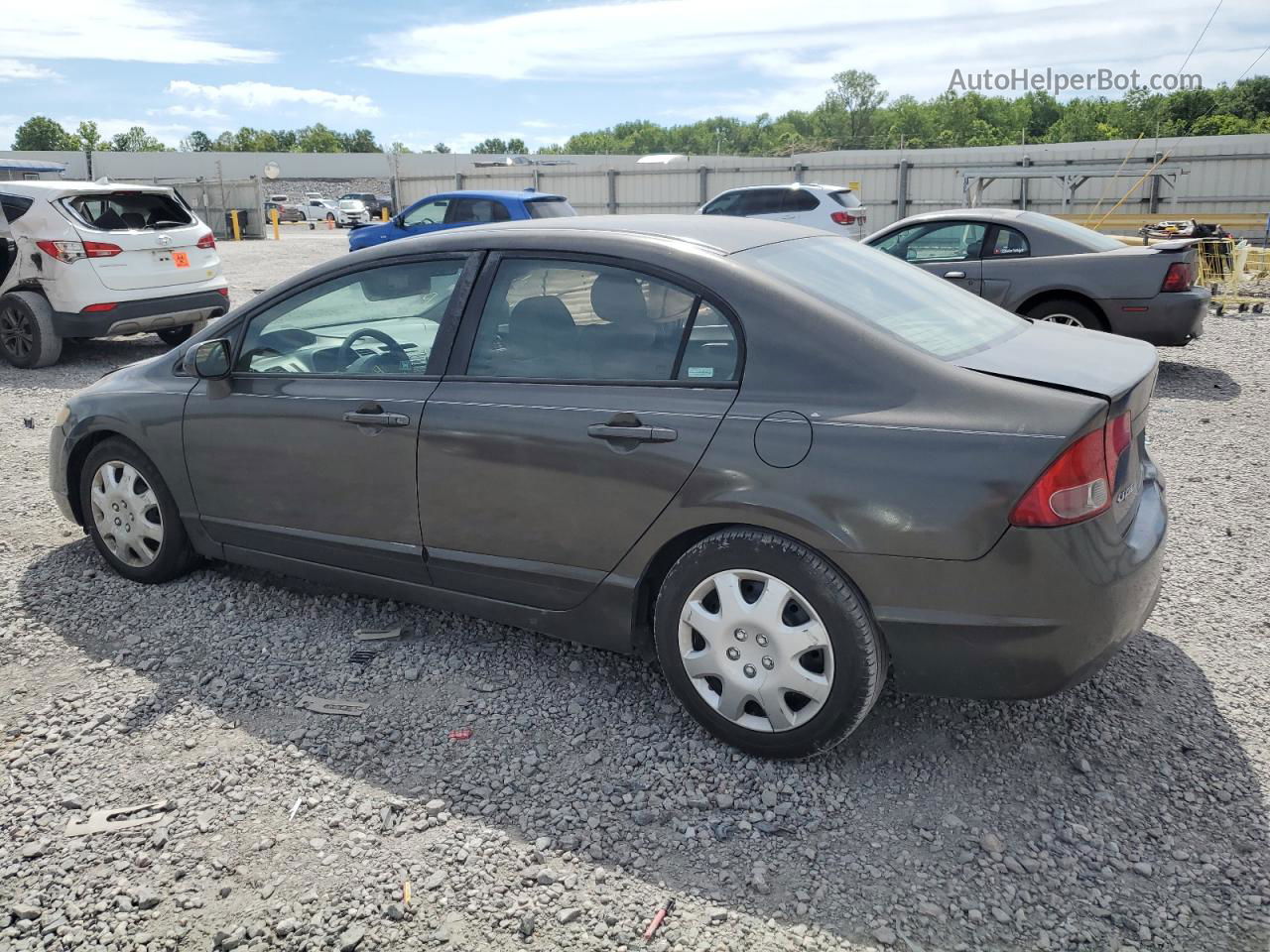 2008 Honda Civic Lx Gray vin: 2HGFA16568H521958