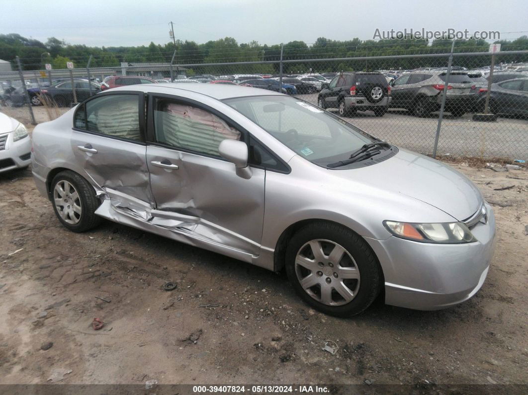 2008 Honda Civic Lx Silver vin: 2HGFA16578H302703