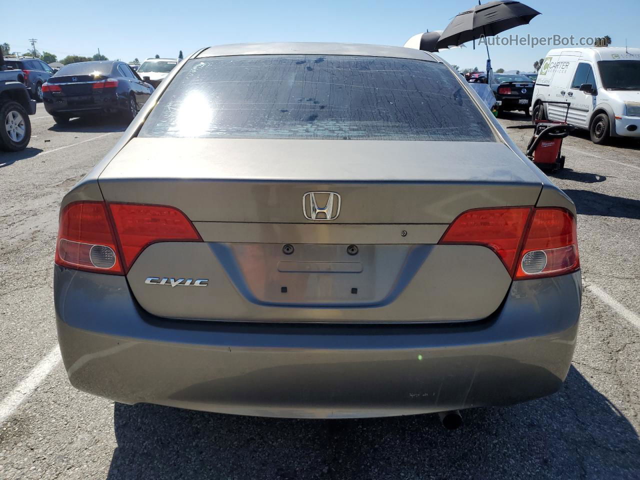 2008 Honda Civic Lx Gray vin: 2HGFA16578H332624