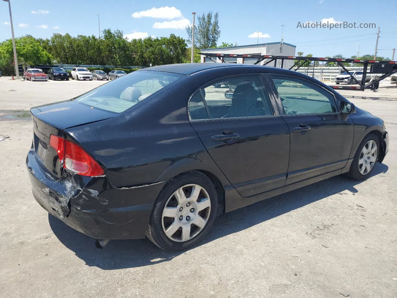 2008 Honda Civic Lx Black vin: 2HGFA16578H337824