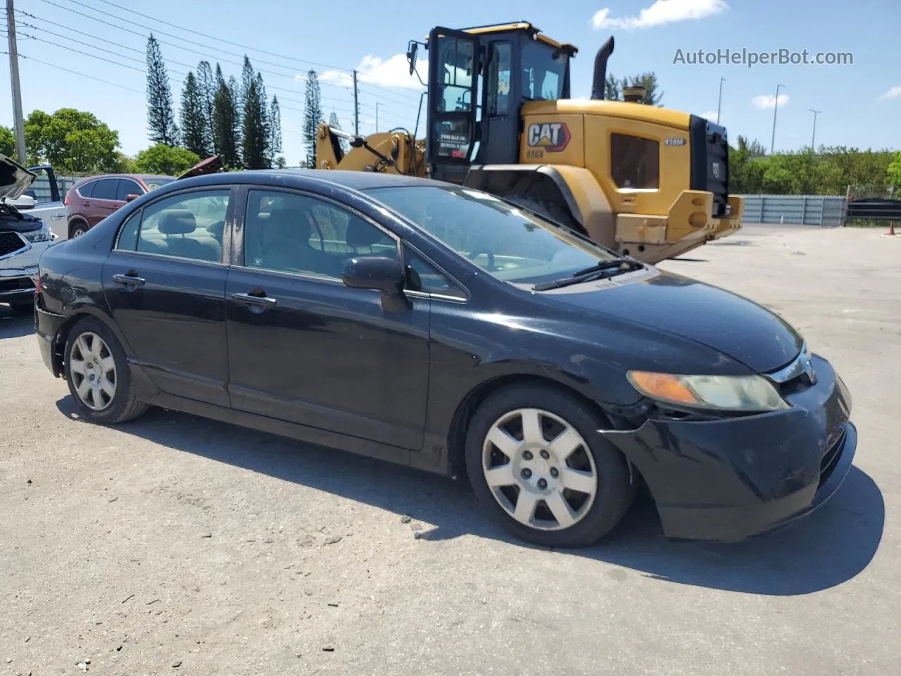 2008 Honda Civic Lx Черный vin: 2HGFA16578H337824