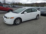 2008 Honda Civic Lx White vin: 2HGFA16578H338049