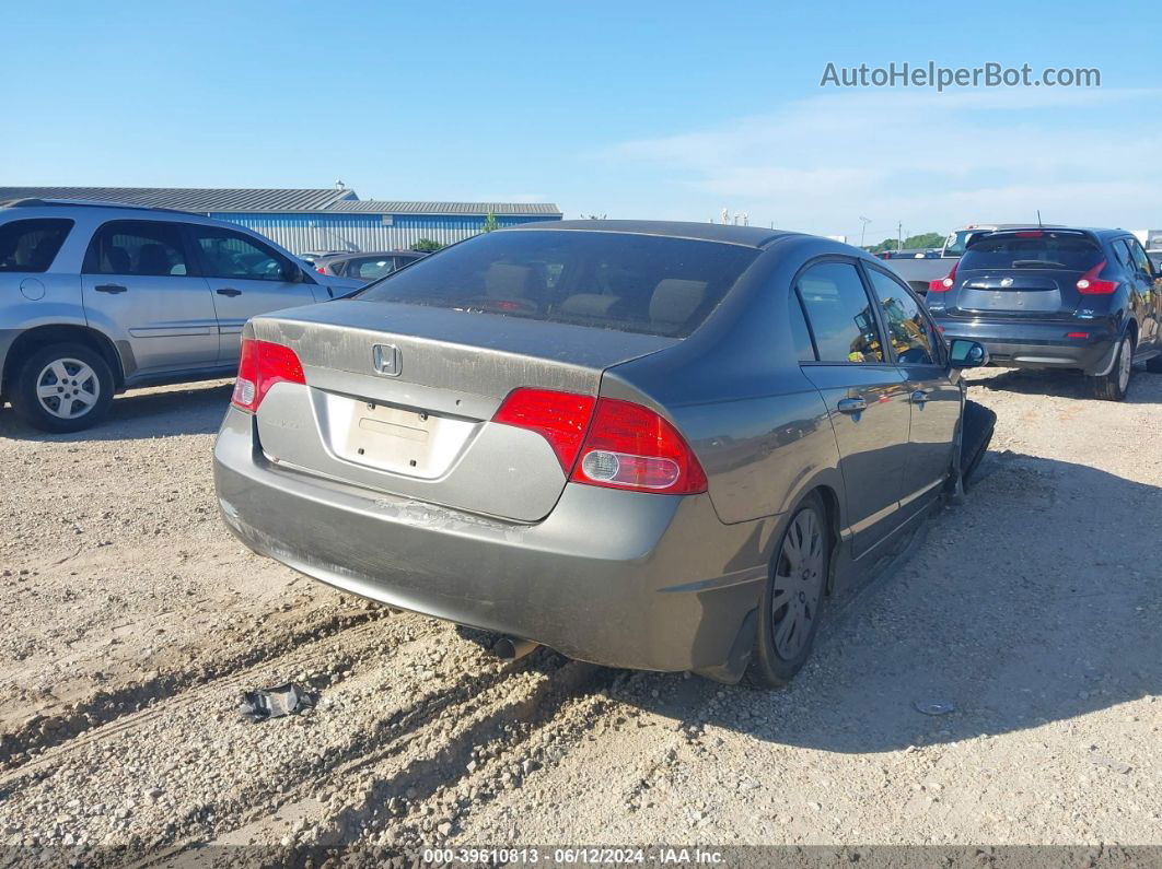 2008 Honda Civic Lx Gray vin: 2HGFA16578H340531