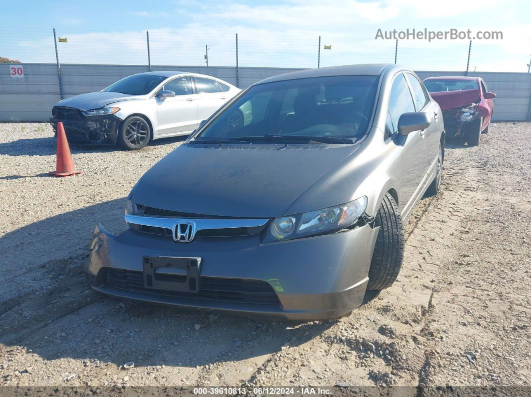 2008 Honda Civic Lx Gray vin: 2HGFA16578H340531