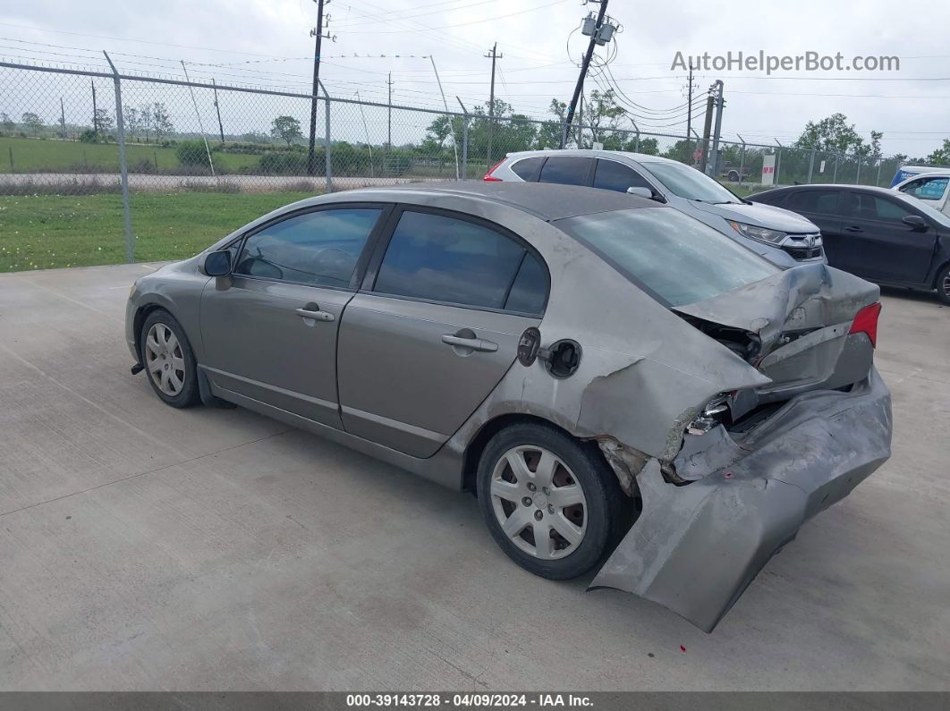 2008 Honda Civic Lx Gray vin: 2HGFA16578H345180