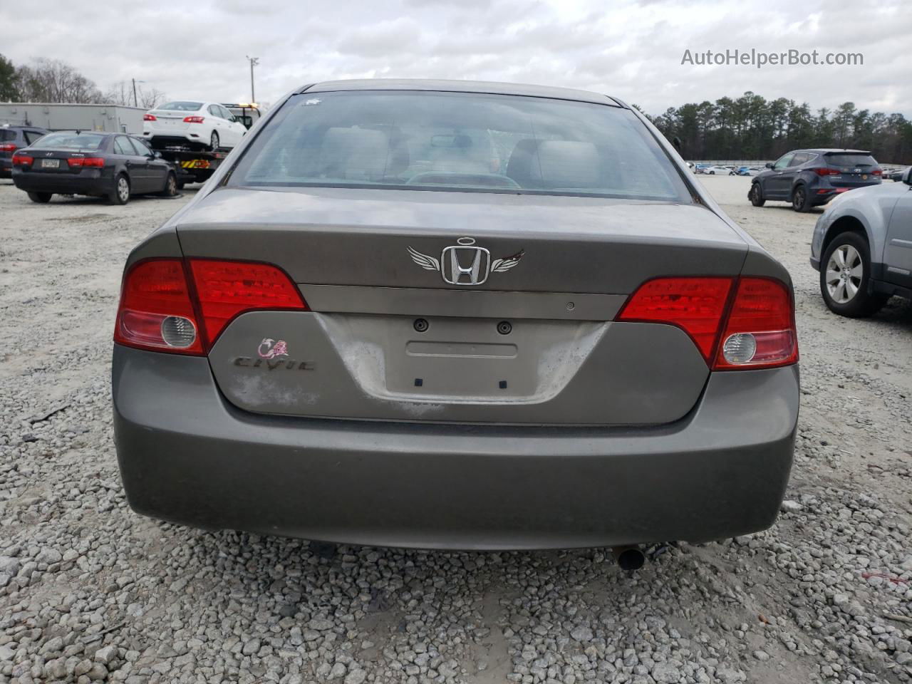 2008 Honda Civic Lx Brown vin: 2HGFA16578H516820