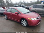 2008 Honda Civic Lx Red vin: 2HGFA16578H520592