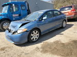 2008 Honda Civic Lx Blue vin: 2HGFA16578H535075