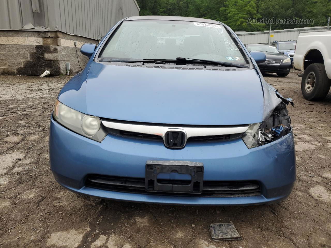 2008 Honda Civic Lx Blue vin: 2HGFA16578H536193