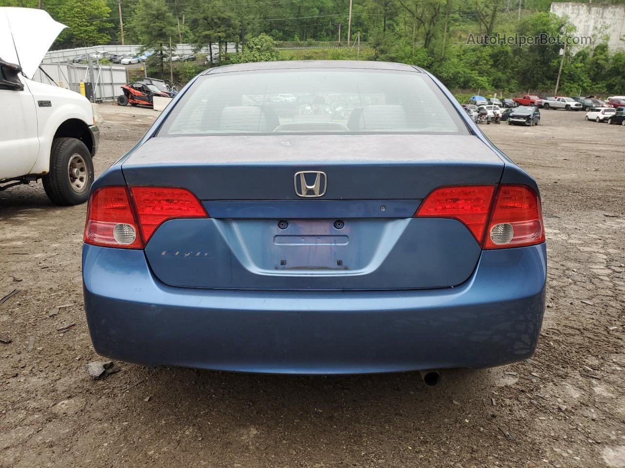 2008 Honda Civic Lx Blue vin: 2HGFA16578H536193