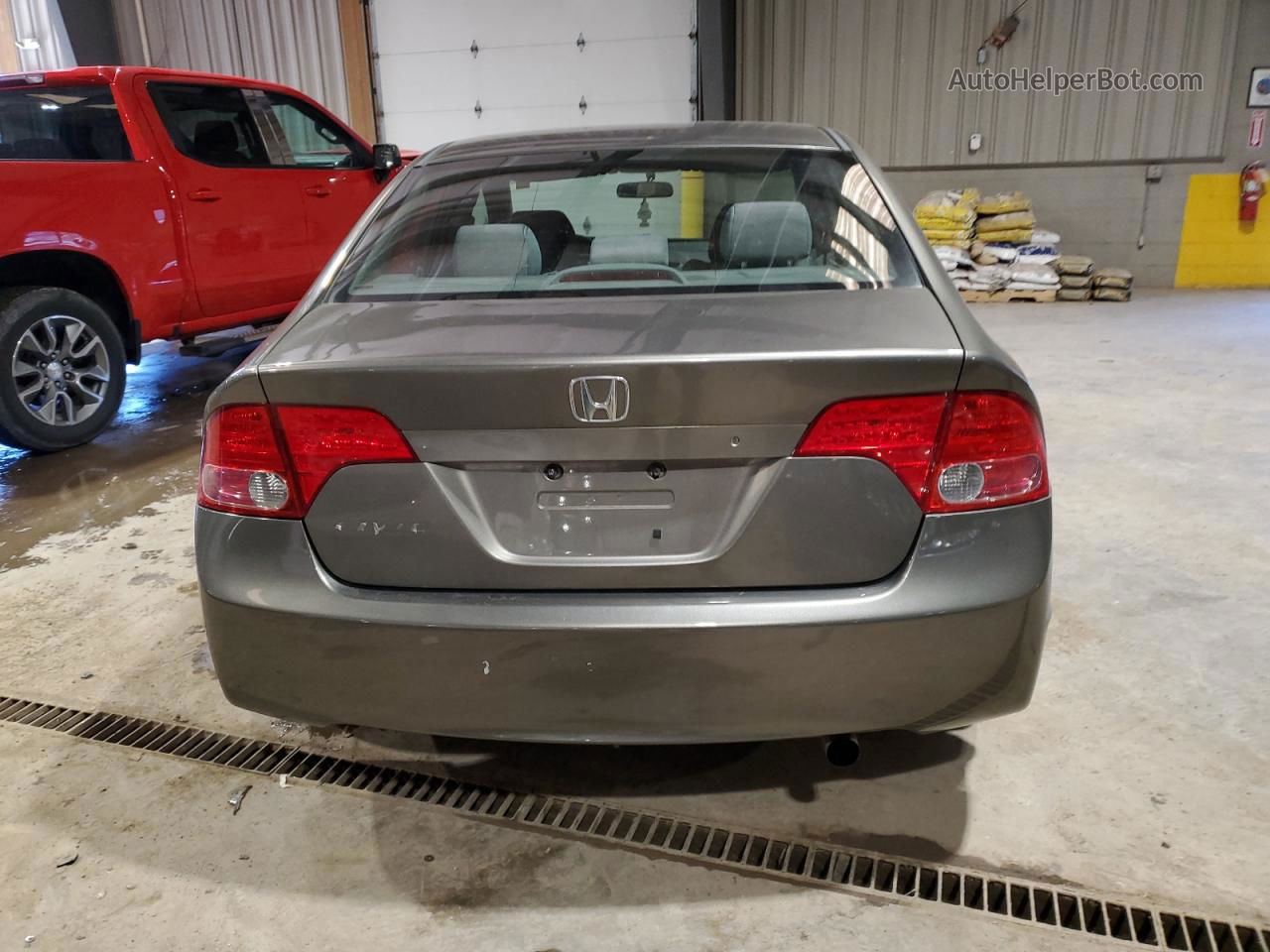 2008 Honda Civic Lx Gray vin: 2HGFA16588H312947