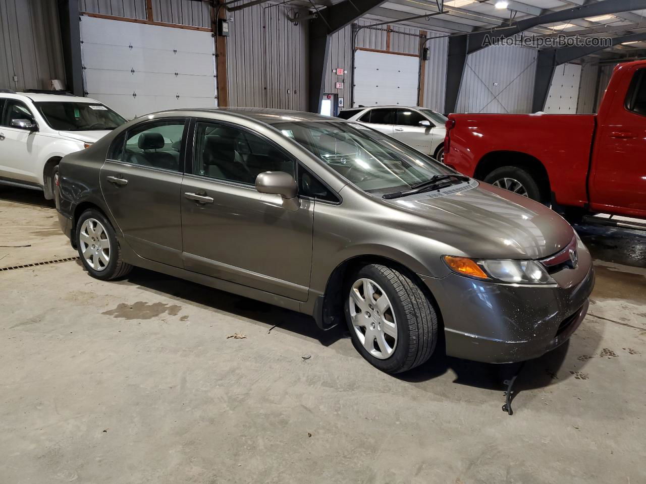 2008 Honda Civic Lx Gray vin: 2HGFA16588H312947