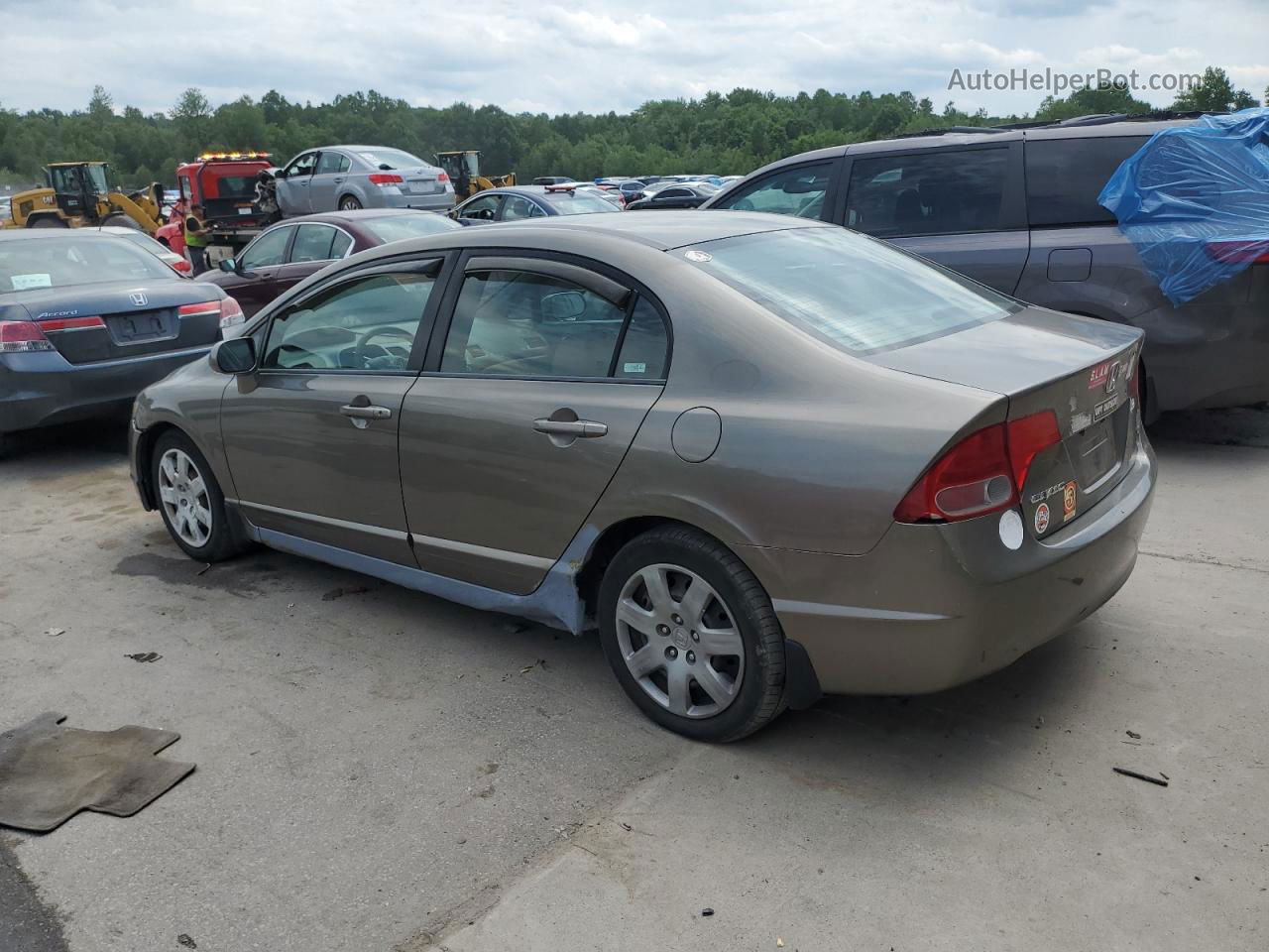 2008 Honda Civic Lx Gray vin: 2HGFA16588H325729