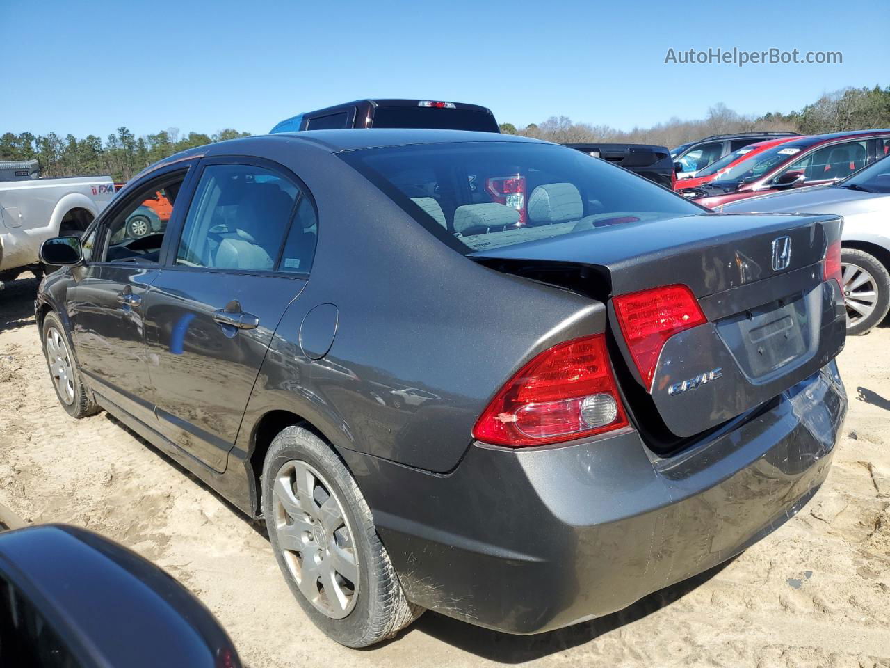 2008 Honda Civic Lx Gray vin: 2HGFA16588H353238