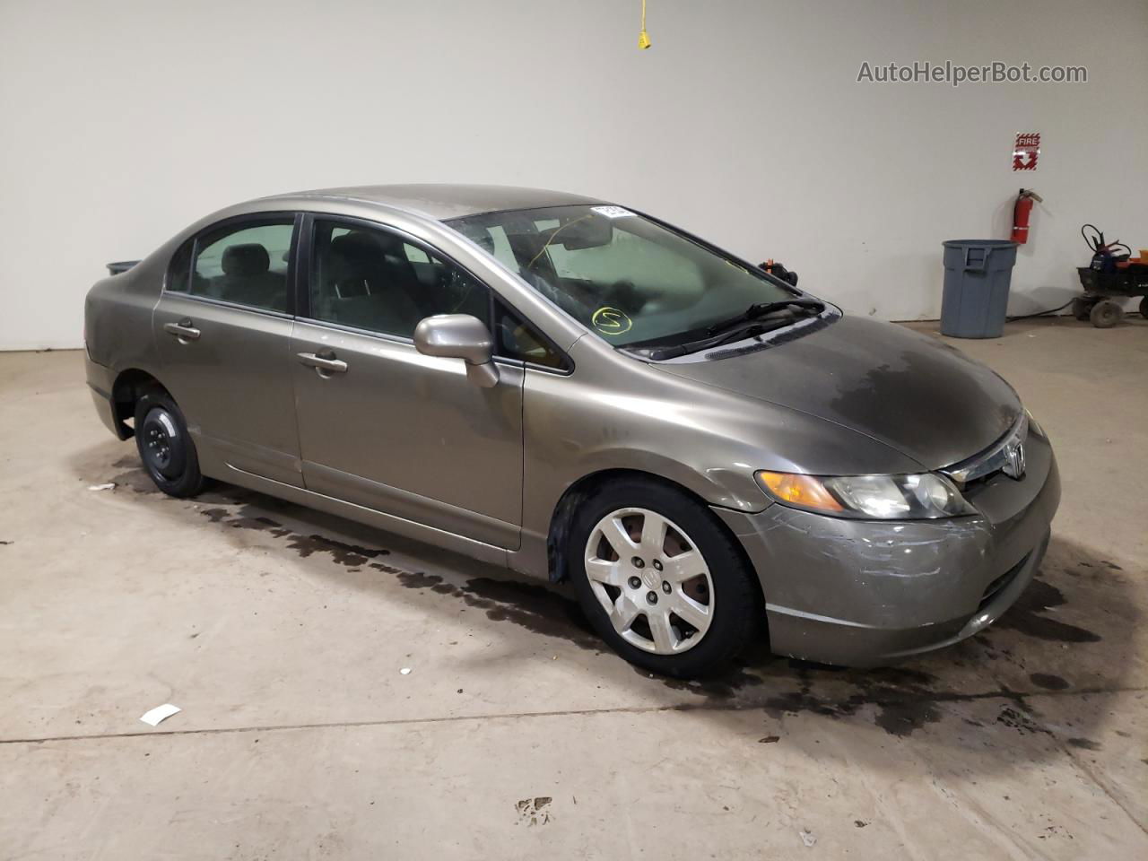 2008 Honda Civic Lx Серый vin: 2HGFA16588H503672