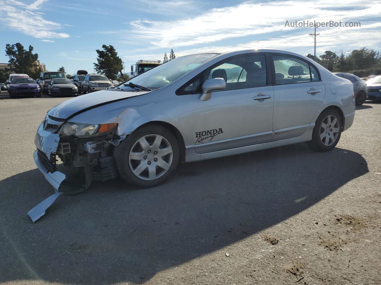 2008 Honda Civic Lx Silver vin: 2HGFA16588H525736