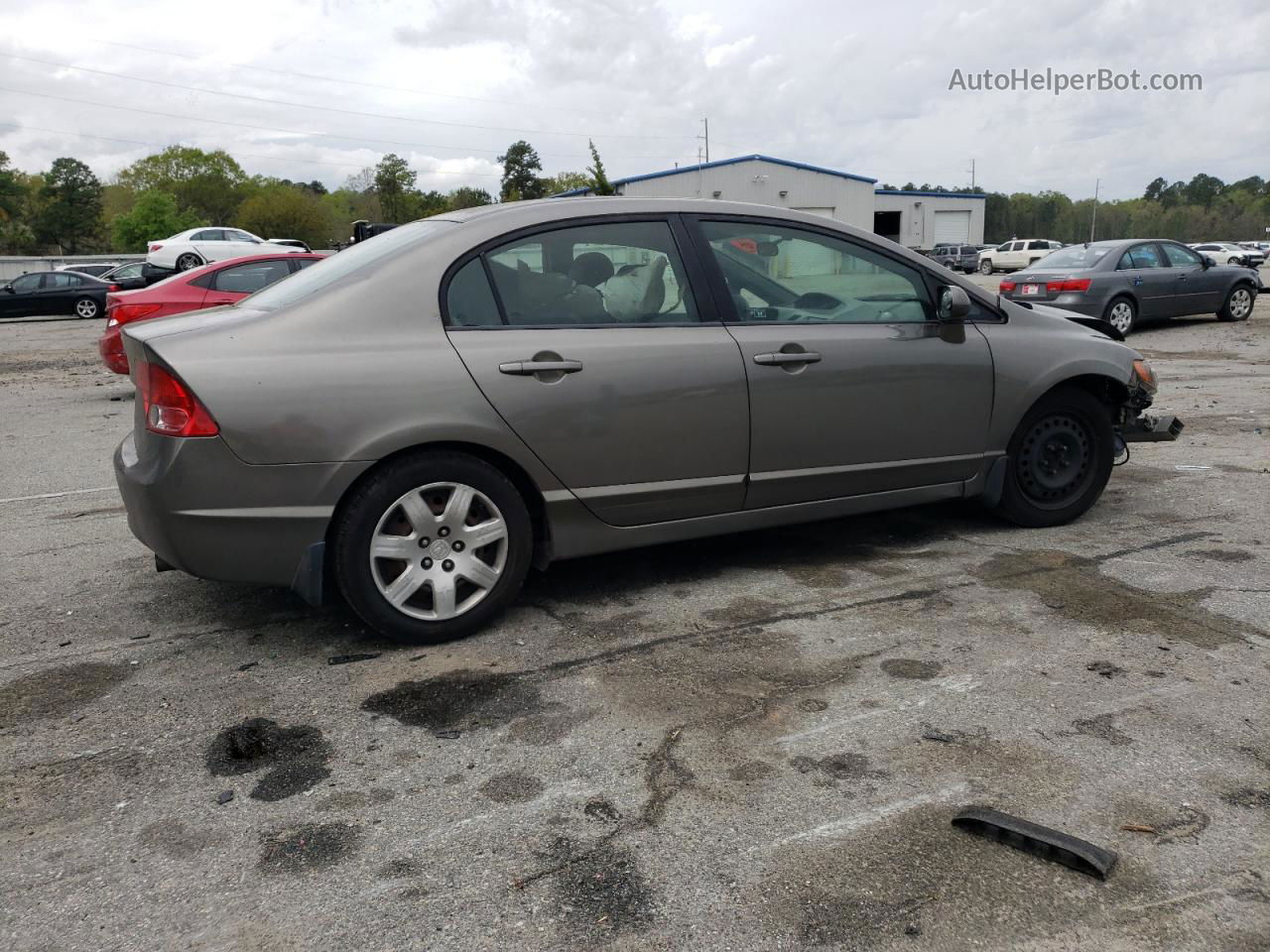 2008 Honda Civic Lx Gray vin: 2HGFA16588H526398