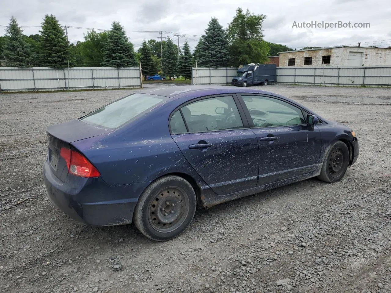 2008 Honda Civic Lx Blue vin: 2HGFA16588H529382