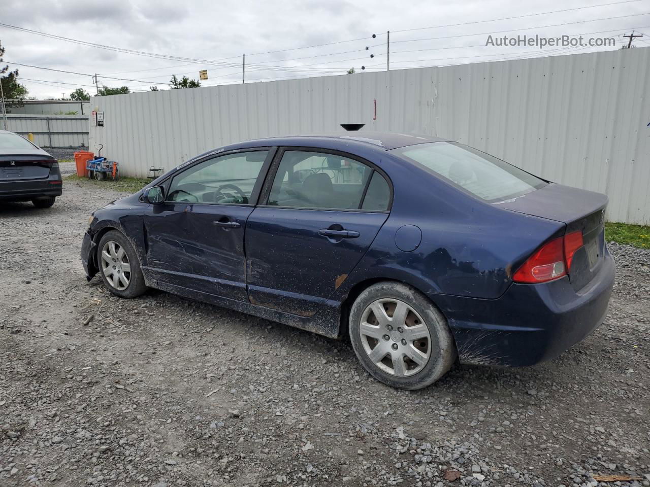 2008 Honda Civic Lx Blue vin: 2HGFA16588H529382