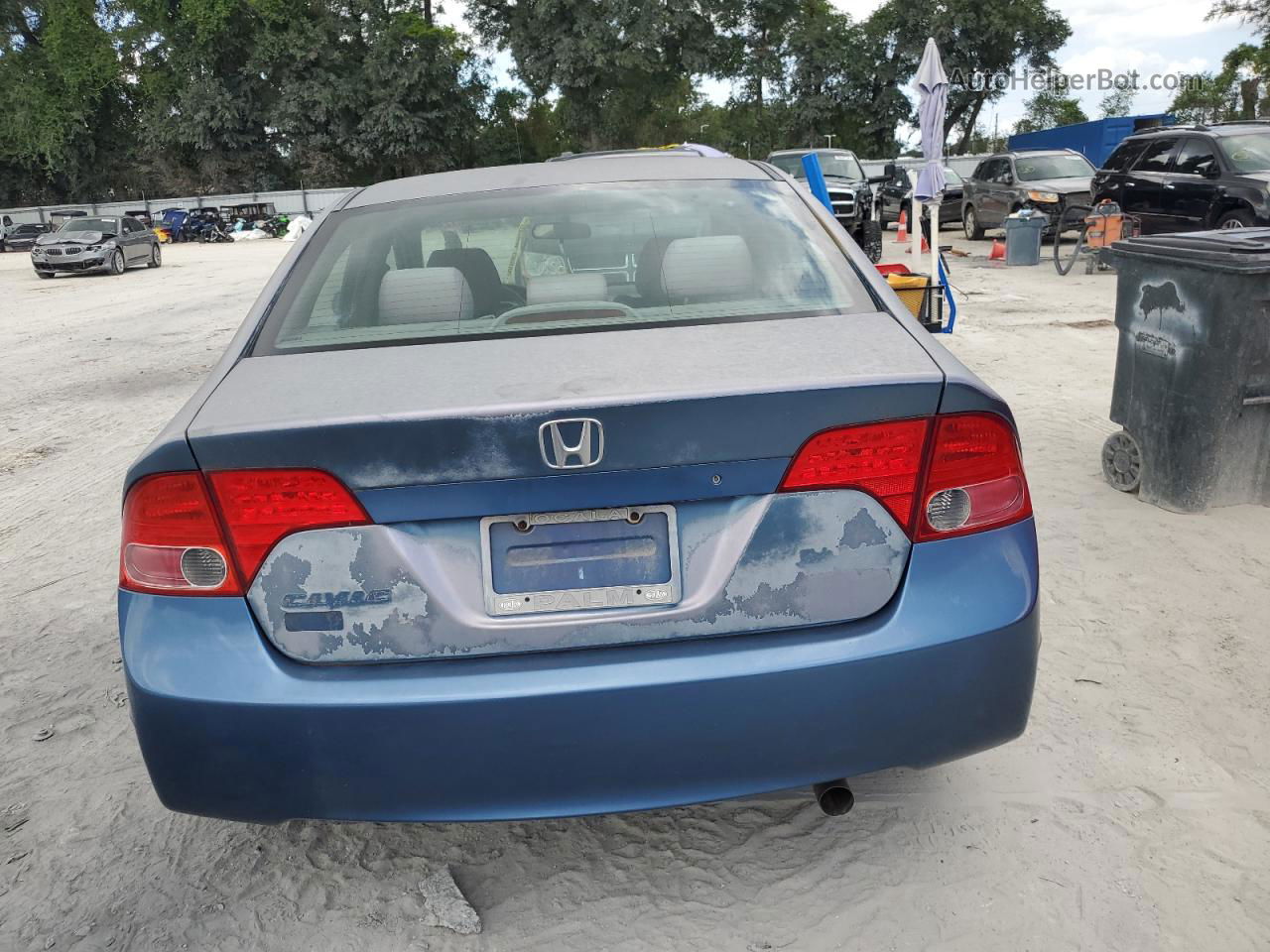 2008 Honda Civic Lx Blue vin: 2HGFA16588H533187