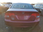 2006 Honda Civic Lx Burgundy vin: 2HGFA16596H520591