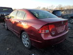 2006 Honda Civic Lx Burgundy vin: 2HGFA16596H520591