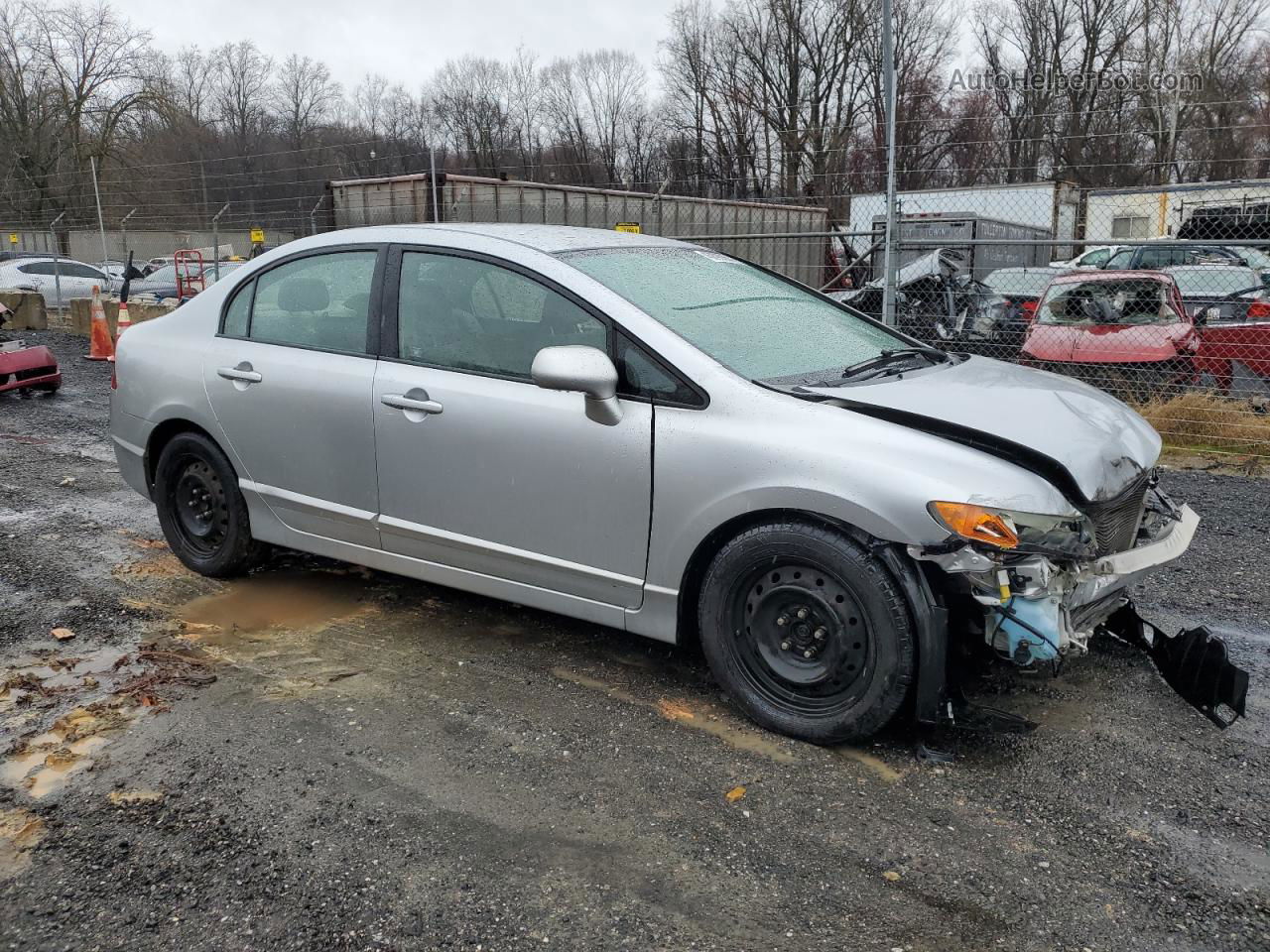 2008 Honda Civic Lx Silver vin: 2HGFA16598H319423