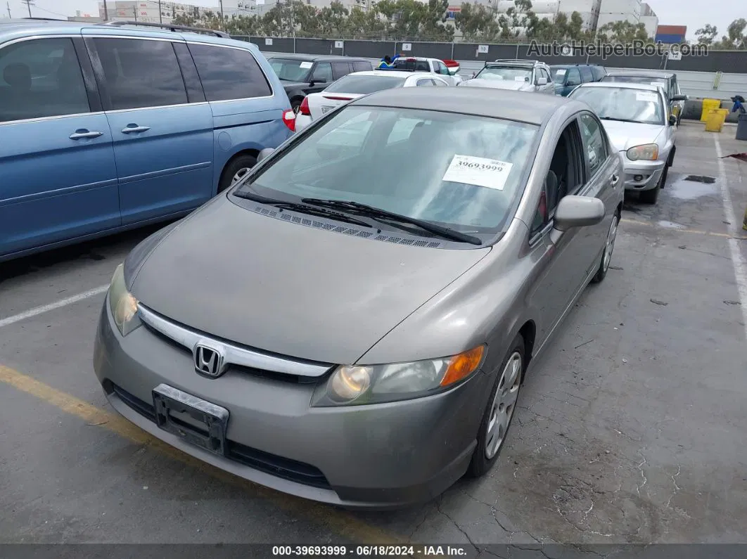 2008 Honda Civic Lx Dark Brown vin: 2HGFA16598H322001