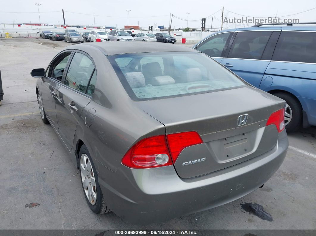 2008 Honda Civic Lx Dark Brown vin: 2HGFA16598H322001