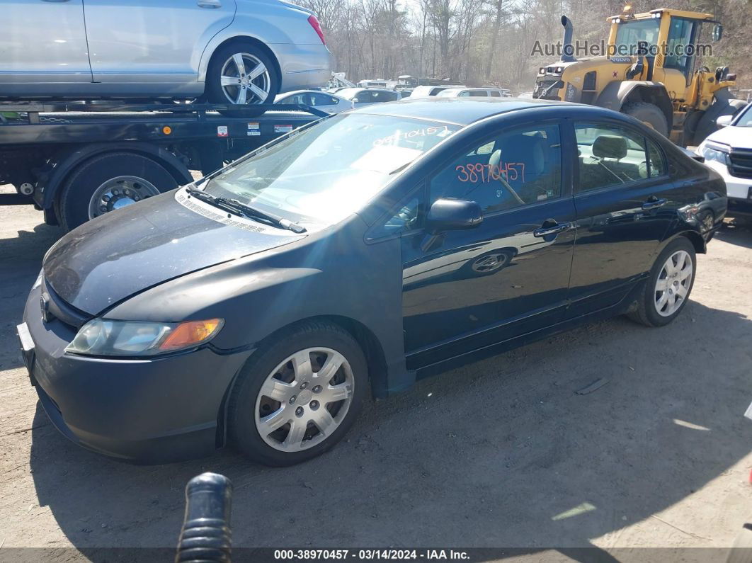 2008 Honda Civic Lx Black vin: 2HGFA16598H324699