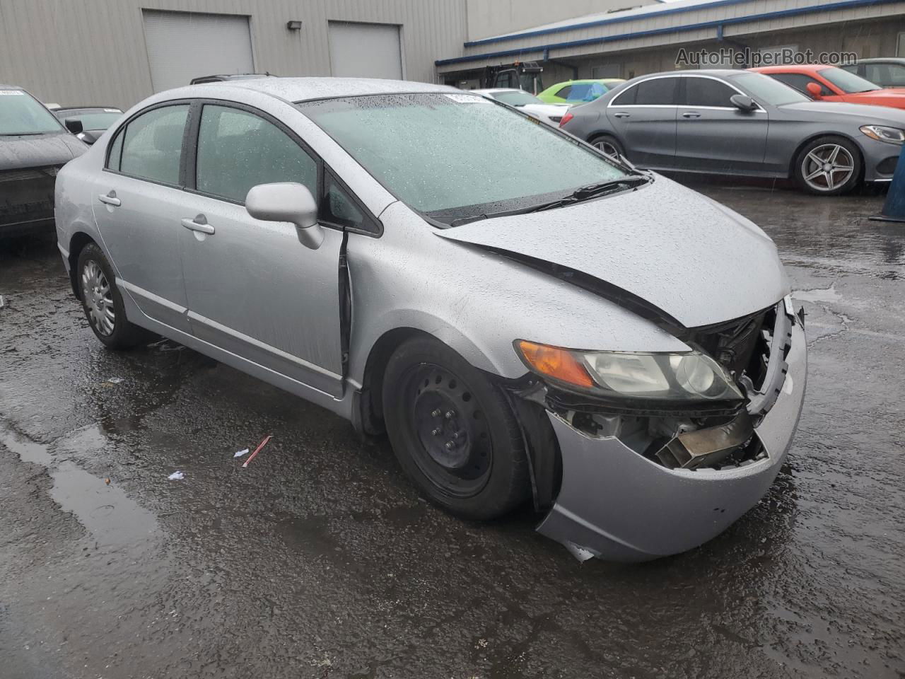 2008 Honda Civic Lx Silver vin: 2HGFA16598H331037