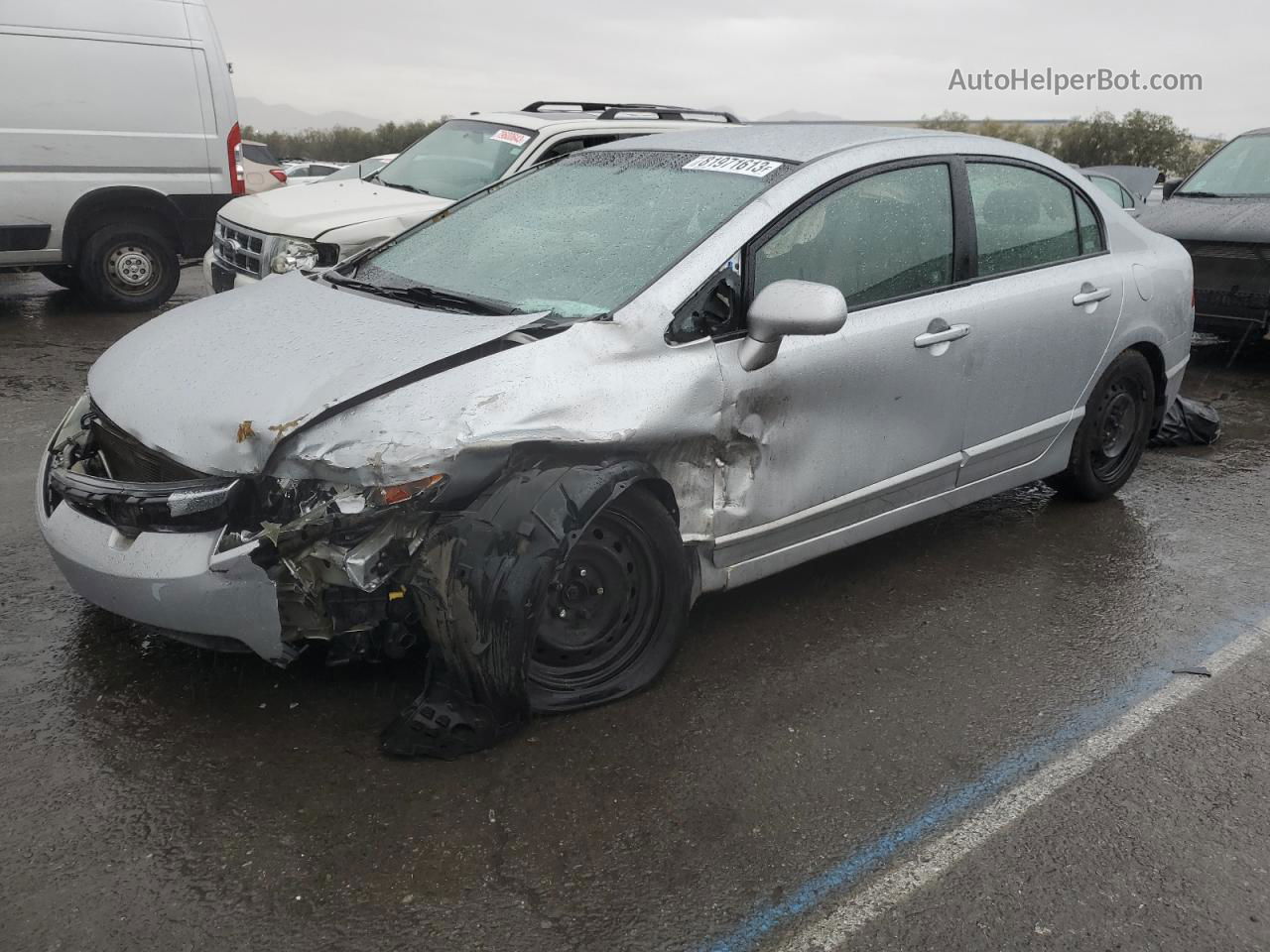 2008 Honda Civic Lx Silver vin: 2HGFA16598H331037