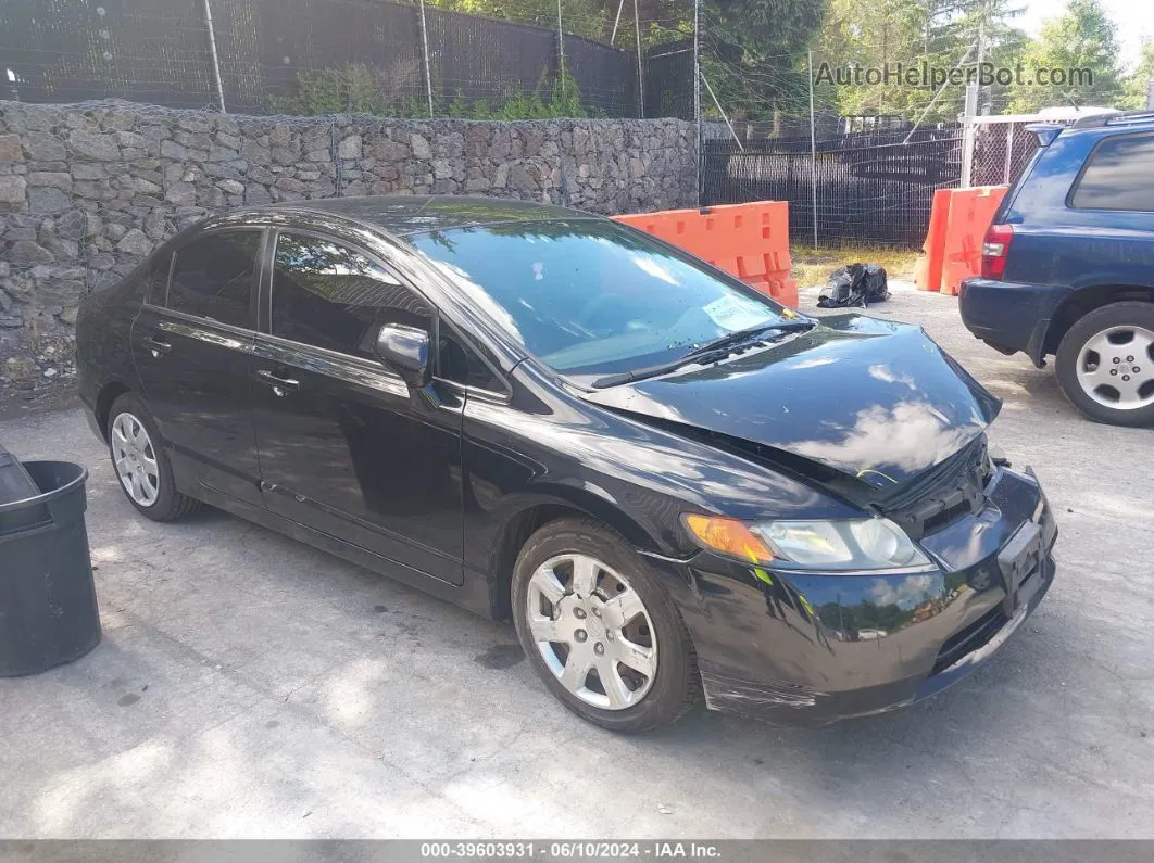 2008 Honda Civic Lx Black vin: 2HGFA16598H346881