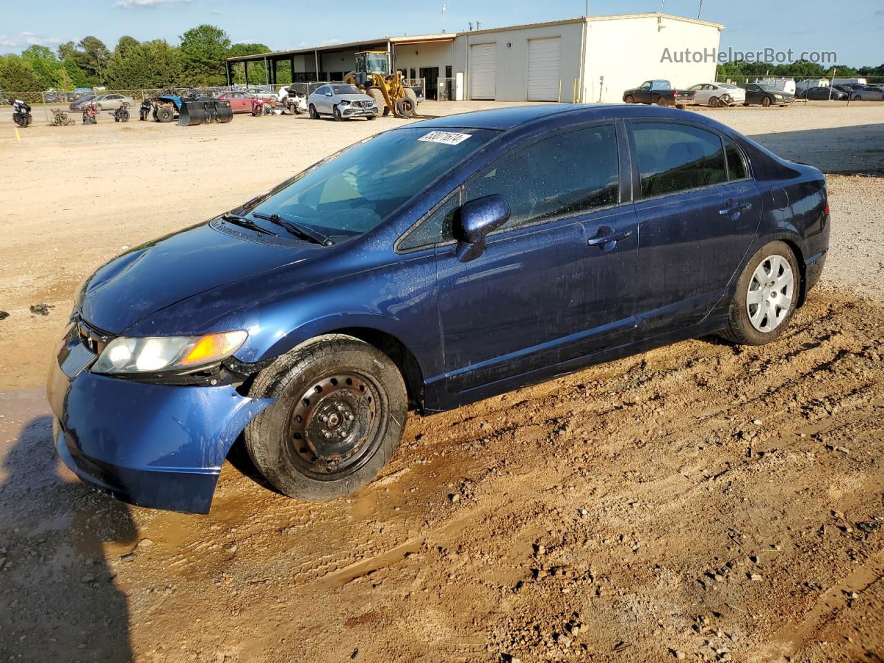 2008 Honda Civic Lx Blue vin: 2HGFA16598H510775