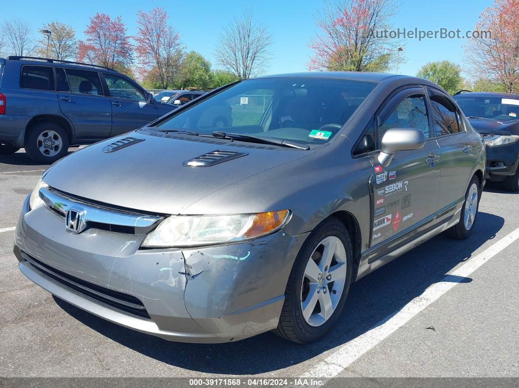 2008 Honda Civic Lx Gray vin: 2HGFA16598H517645