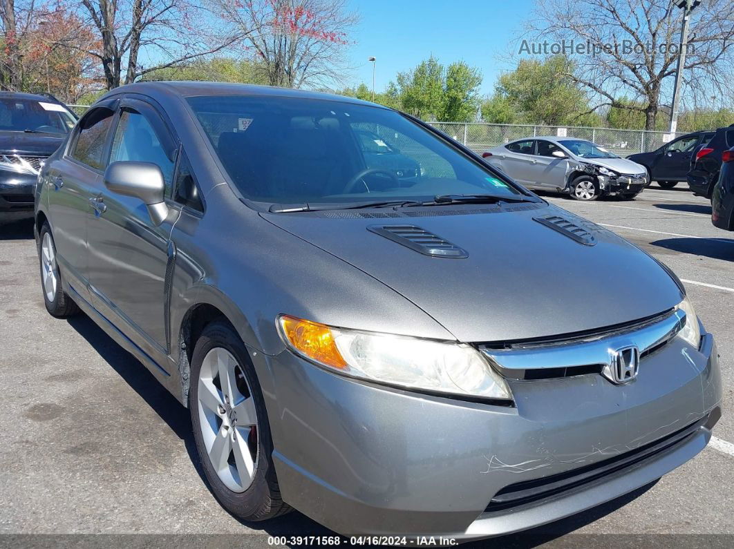 2008 Honda Civic Lx Gray vin: 2HGFA16598H517645