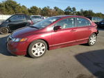 2008 Honda Civic Lx Burgundy vin: 2HGFA16598H518987