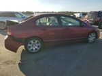 2008 Honda Civic Lx Burgundy vin: 2HGFA16598H518987