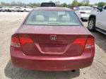 2008 Honda Civic Lx Red vin: 2HGFA16598H529150