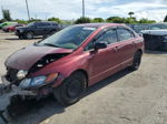 2008 Honda Civic Lx Бордовый vin: 2HGFA16598H533991