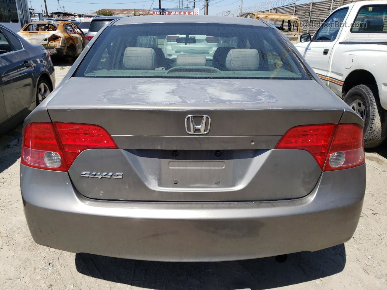 2006 Honda Civic Lx Beige vin: 2HGFA165X6H524858