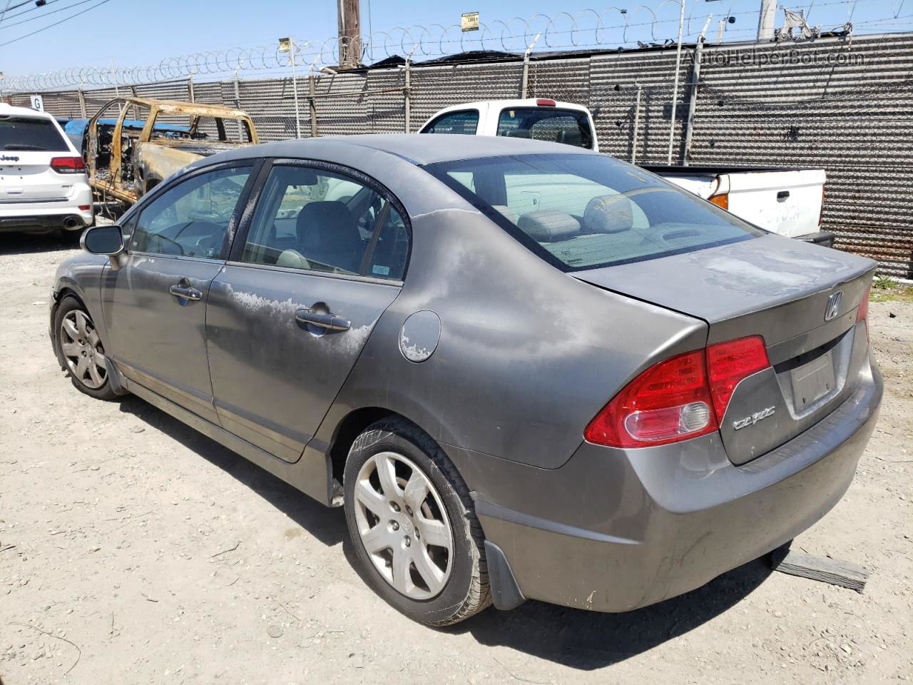 2006 Honda Civic Lx Beige vin: 2HGFA165X6H524858