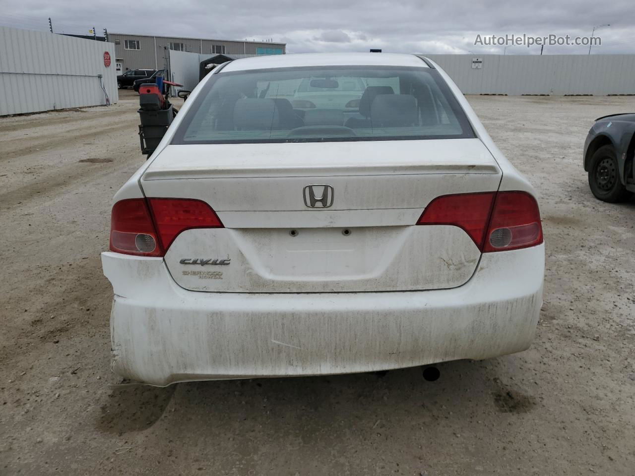 2008 Honda Civic Lx White vin: 2HGFA165X8H022726