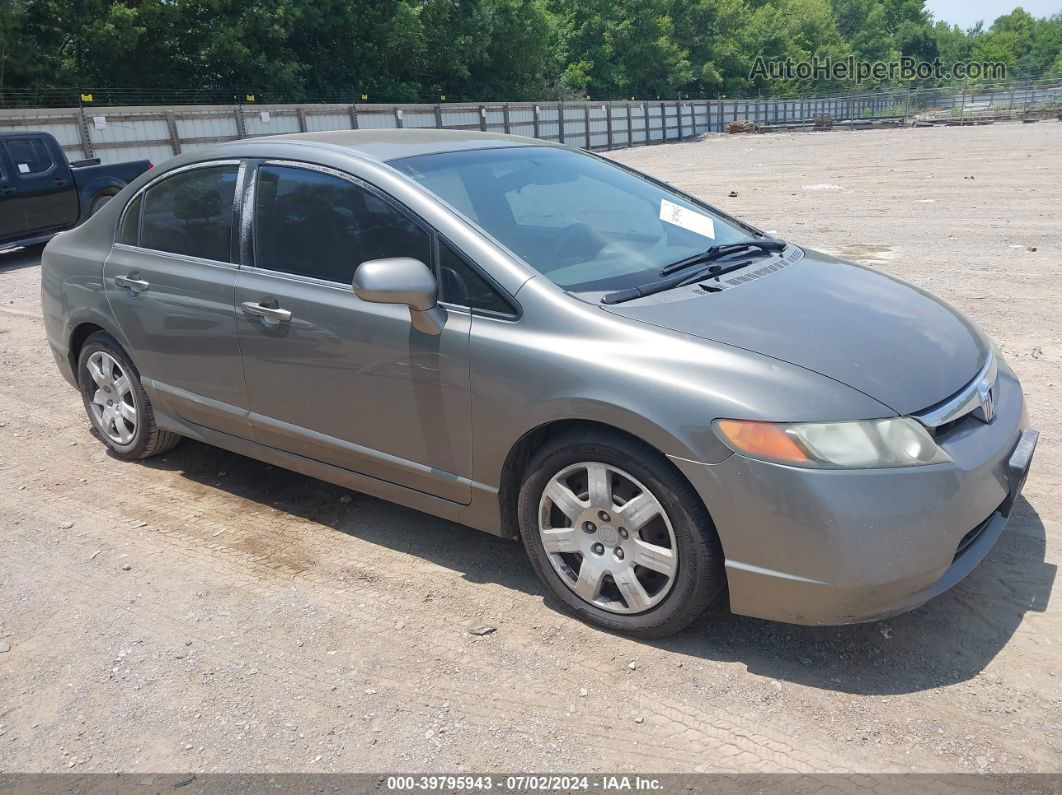 2008 Honda Civic Lx Gray vin: 2HGFA165X8H316093