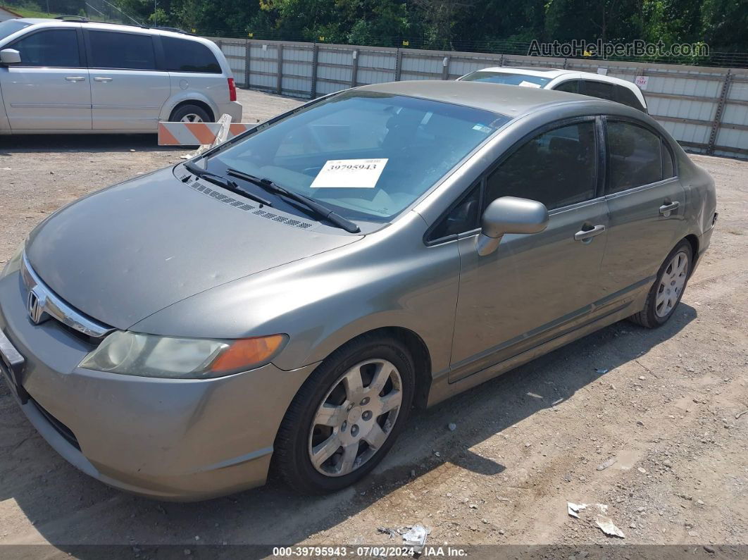 2008 Honda Civic Lx Gray vin: 2HGFA165X8H316093