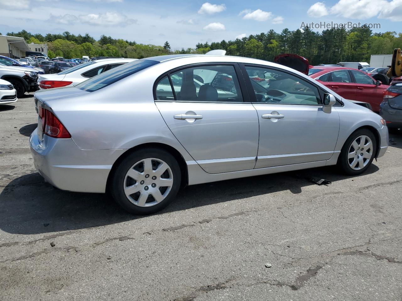 2008 Honda Civic Lx Silver vin: 2HGFA165X8H321536