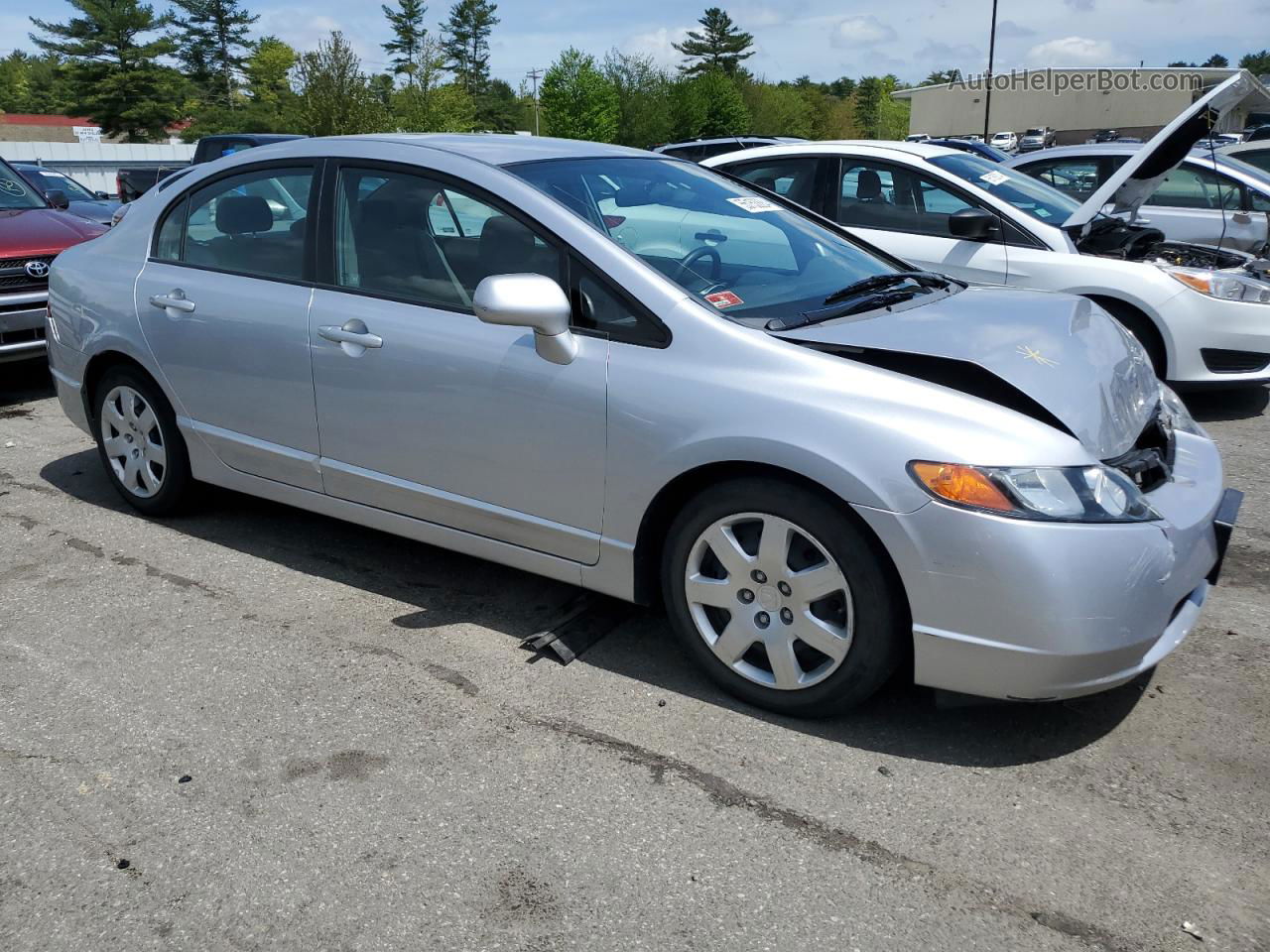 2008 Honda Civic Lx Silver vin: 2HGFA165X8H321536