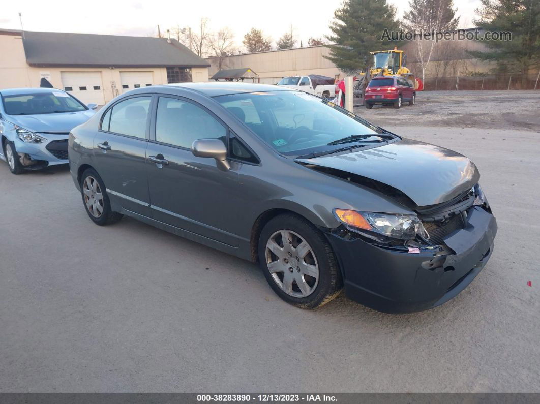 2008 Honda Civic Lx Gray vin: 2HGFA165X8H334304