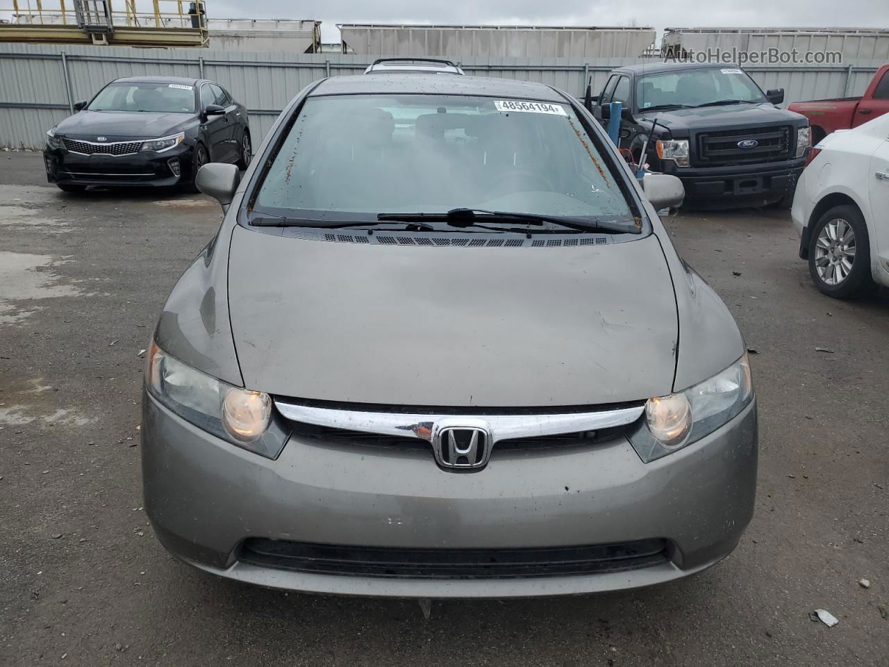 2008 Honda Civic Lx Gray vin: 2HGFA165X8H335842